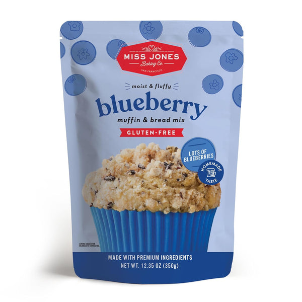 Miss Jones Baking Gluten-Free Blueberry Muffin & Bread Mix - 50% Lower