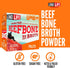 LonoLife Beef Bone Broth Powder Mix, Grass-Fed, 10g Protein, Collagen-Rich, Keto & Paleo Friendly, 10 Single-Serve Cups