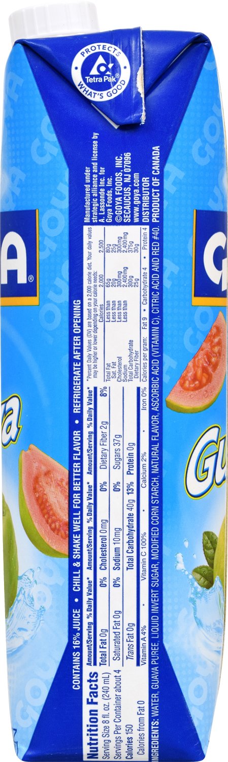 33.8 (Pack 2) Goya Guava Nectar, Ounce