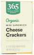 365 8 Count, 1 by Whole Foods Market, Organic Mini Cheese Sandwich Crackers Ounce