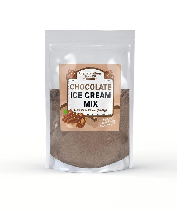 Unpretentious Chocolate Soft Serve Ice Cream Mix, 12 oz, Rich & Creamy,