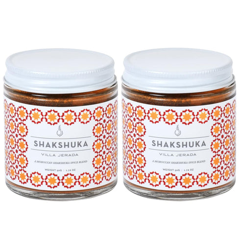Villa Jerada Shakshuka Spice Seasoning Mix Blend, Use on Eggs, 1.76 oz (SHAKSHUKA - 2 JARS)