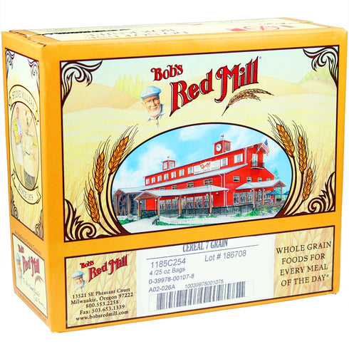 7 25 (Pack 4) Bob's Red Mill Grain Hot Cereal, Ounce