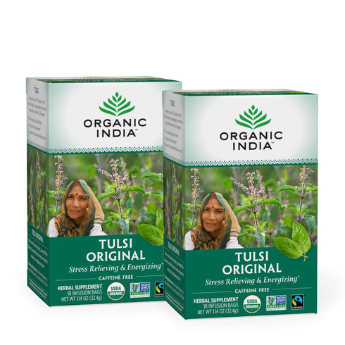 Organic India Original Tulsi Tea - Herbal Tea, Holy Basil and African