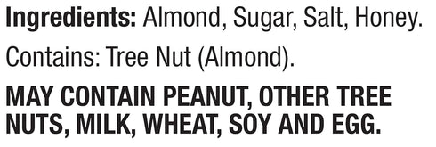 Salad Pizazz Almond Toppings Snack Mix and Salad Topping Resealable Bag, Honey Roasted, 3.5 Ounce