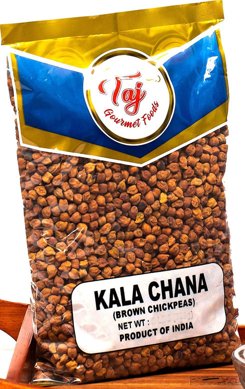 TAJ Gourmet Foods (4-Pounds) TAJ Premium Indian Kala Chana, Desi Chickpeas