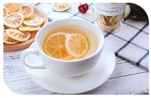 Organic Nature Sun-Dried Lemon Slices Tea, Fragrance Citrus Fruit, Chinese Flora Herbal Tea Supplement - 45G