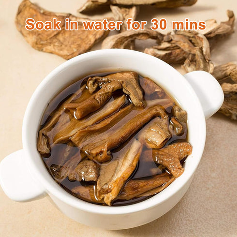 4oz VIGOROUS MOUNTAINS Dried Organic Porcini Mushrooms, Umami Dried Mushrooms for Cooking Soups, Pasta, Stir Fries