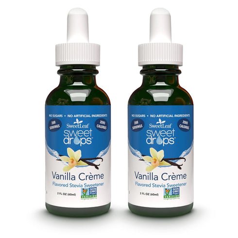 Sweet Drops Stevia Liquid Sweet Drops - Vanilla Creme Flavored, Zero-Calorie, Sugar-Free Syrup Alternative, 2 Fl Oz