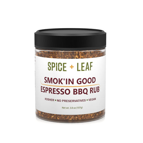 Premium Espresso BBQ Rub by Spice + Leaf - Vegan Kosher and