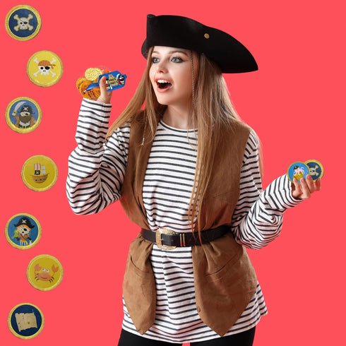 11 1.5oz (18 Pack) Fruidles St. Patrick's Chocolate Coins Pirates Theme - Made With Belgian Milk Chocolate - Coins Per