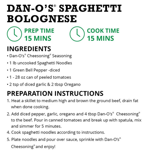 Dan-O's Cheesoning Seasoning, Medium Bottle, 7.6 oz