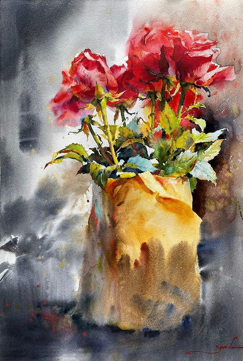 Posterazzi Bouquet of red roses Poster Print - Samira Yanushkova (15 x 24)