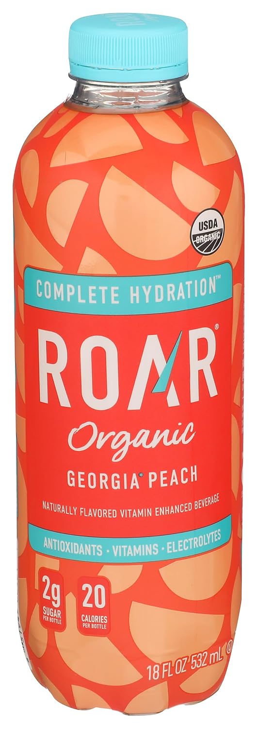 Roar, Drink Hydration Georgia Peach Organic 18 Fl Oz