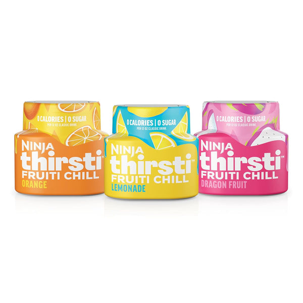 Ninja Thirsti Flavored Water Drops, FRUITI CHILL Variety Pack, Bold Fruit Flavor,