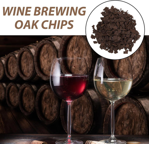 MOKKHNB 3 100g/Bag Bags Toasted French Oak Chips for Wine Brewing - Wood Toast Chips Red Wine DIY Supplies for Home