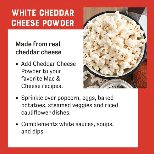 Judee’s White Cheddar Cheese Powder, 11.25oz, 100% Non-GMO, Gluten-Free & Nut-Free