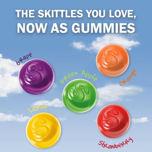 Skittles Gummy 24oz Candy Original and Wild Berry Sharing Size Bags Bundle - Includes Total