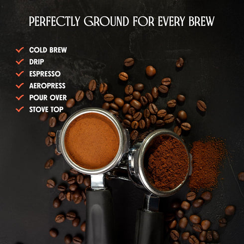 35.2 oz (2.2 lb) Crema Coffee Whole Bean, Medium Roast Coffee Beans, Signature Blend with Butterscotch, Sweet Caramel