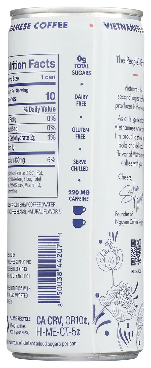 7.5 Nguyen Coffee Supply Classic Black Cold Brew Coffee, FZ