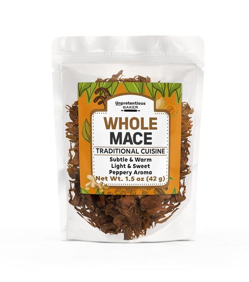 Unpretentious Whole Mace, 1.5 oz, Warm Spice for Curries & Desserts, Aromatic & Versatile