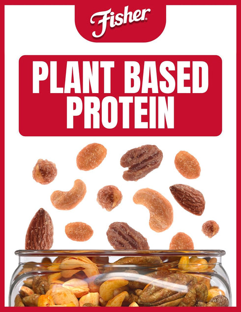Peanuts,24 Ounces,Peanuts,Cashews,Almonds,Filberts,Pecans,(Pack 2) Fisher Snack Honey Roasted Mixed Nuts