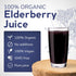 PassionBio 101.4 Oz Packaging Organic Elderberry Juice Box Fl | Pure Fruit Juice, Not From Concentrate | Organic