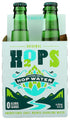 H2OPS (4 Pack) Hop Water - Original Bottle - Zero Calorie, NA Beer, Craft Brewed, Premium Organic Hops, Lightly