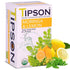 Tipson Organic Moringa Caffeine Free Herbal Tea, Lemon Flavor, 25 Premium Double Chambered Bags