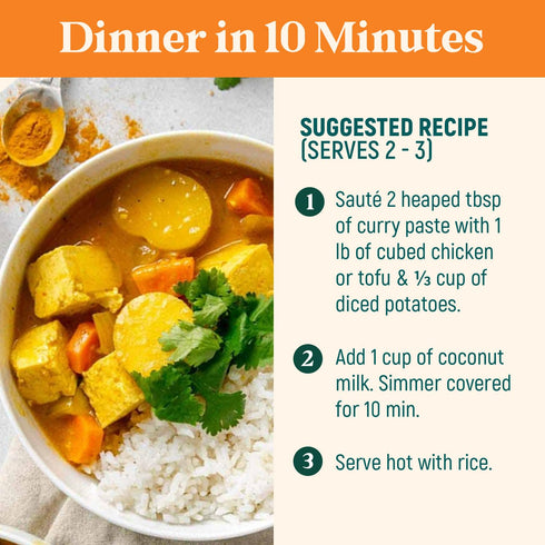 4 Oz (1 Homiah Yellow Curry Paste, Vegan, Gluten-Free, Non-GMO Thai Paste with Turmeric, Thai Essentials for Kitchen