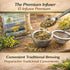 4 oz 100% Gobernadora Tea (Chaparral Leaf) with Stainless Steel Tea Infuser Natural Larrea tridentata Traditional
