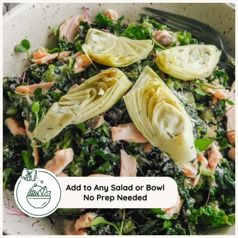 Pack (10 Pack, 1.58 oz) POSHI Artichoke Hearts with Basil and Thyme Ready-to-Eat Snack Vegan, Keto, Low Carb, Gluten