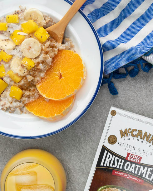 16 (Pack 12) McCann's Irish Oatmeal, Quick & Easy Steel Cut Oats, Ounce
