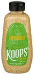 Koops' Horseradish Mustard - Bold and Zesty - Gluten-Free, Kosher - 12 Oz, Pack of 1