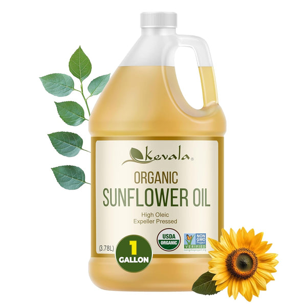 Kevala Organic Sunflower Oil - Oil Rich in Vitamin E for Cooking
