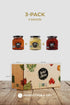 Pack Pack 3 Perfect Choice Variety - Delicious Artichoke Bruschetta, Sun-Dried Tomato Bruschetta & Caramelized Piquillo