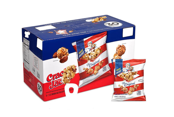 Generic Cracker Jacks Caramel Popcorn and Peanuts Snack Pack, Popped Popcorn, 1.25 oz