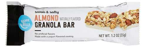 1.2 Oz, 6 Count (Pack 2) Amazon Brand - Happy Belly Sweet & Salty, Almond Granola Bars