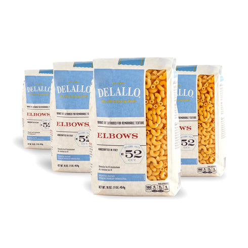 DeLallo Elbow Macaroni Pasta, Made in Italy, Bronze Cut, Made with Only