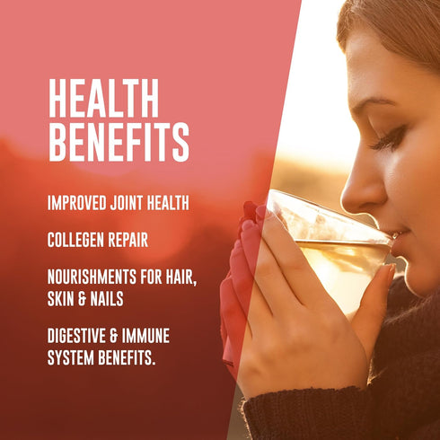 LonoLife Tomato Beef Bone Broth Powder Mix, Grass-Fed, 10g Protein, Collagen-Rich, Keto & Paleo Friendly, 4 Stick Packs