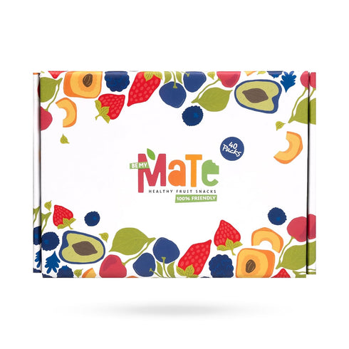Pack (40 Pack) 100% Mate Fruit Bars Variety - Natural Real Fruit Snacks for Adults and Kids, Healthy Snacks, Fruit