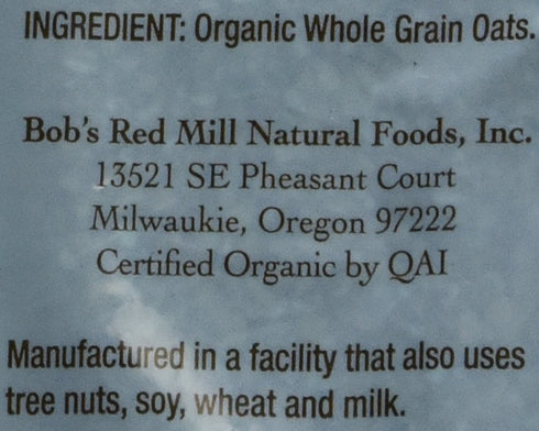 112 oz (7 lb) Bob's Red Mill Organic Quick Cooking Steel Cut Oats