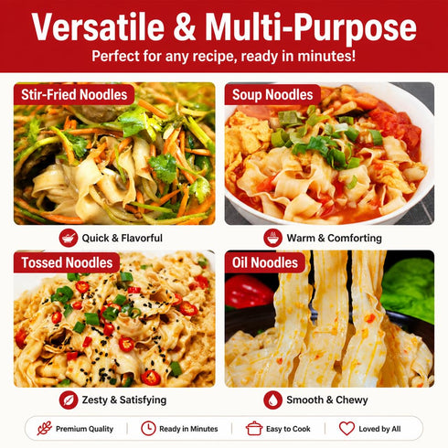 DGYLHBJ 17.63oz(pack 2), 100% Authentic Knife Cut Noodles, of Unseasoned, Clean Ingredients, Zero Additives & Vegan