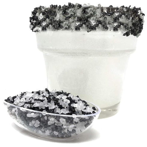 Snowy River Blackn White Sugared Salt Blend - Naturally Colored Margarita Salt