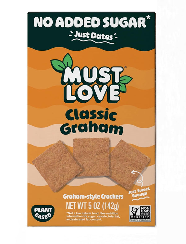Must Love Classic Graham Crackers, Bulk Pack - Low Sugar, Sweetened with