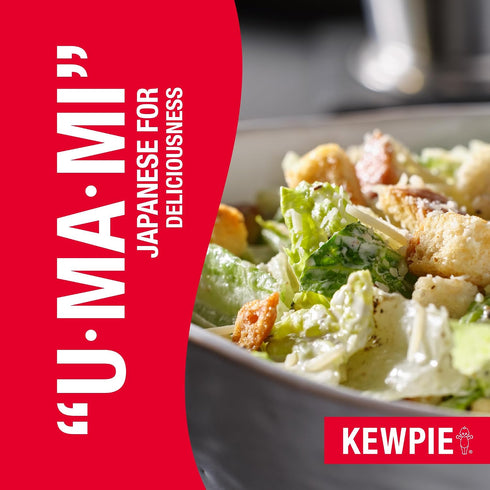 8 oz KEWPIE Creamy Caesar Dressing & Sauce, Savory Garlic & Pepper Flavor, Perfect for Salads, Wraps, Dips & Marinades
