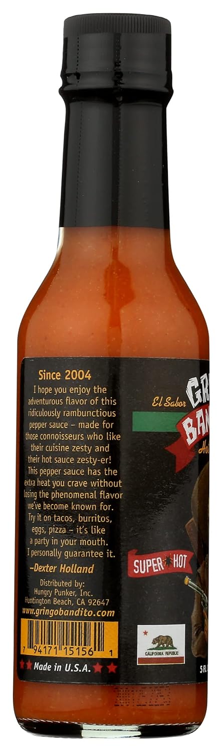 5 GRINGO BANDITO Super Hot Sauce, FZ