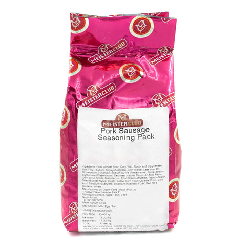 Pack 35.3 oz (1kg) Crown National Meisterclub Pork Sausage Seasoning