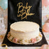 lvbeybc Gold Baby in Bloom Cake Topper,Baby Shower Cake Sign,Pregnancy Reveal,Acrylic Baby shower Cake Side
