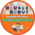 Double Donut Medium Roast Decaf Coffee Pods, Pumpkin Spice Flavored, 24 Single-Serve Capsules
